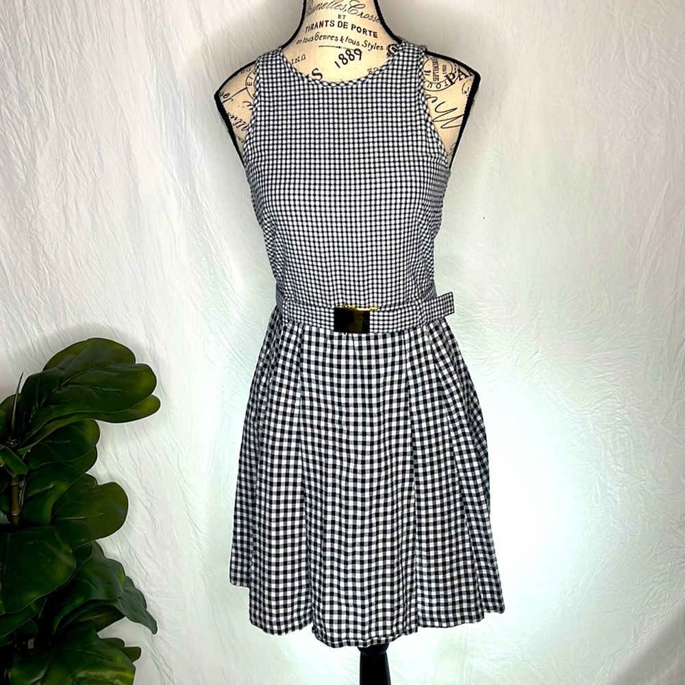 MK Gingham Sheath Dress